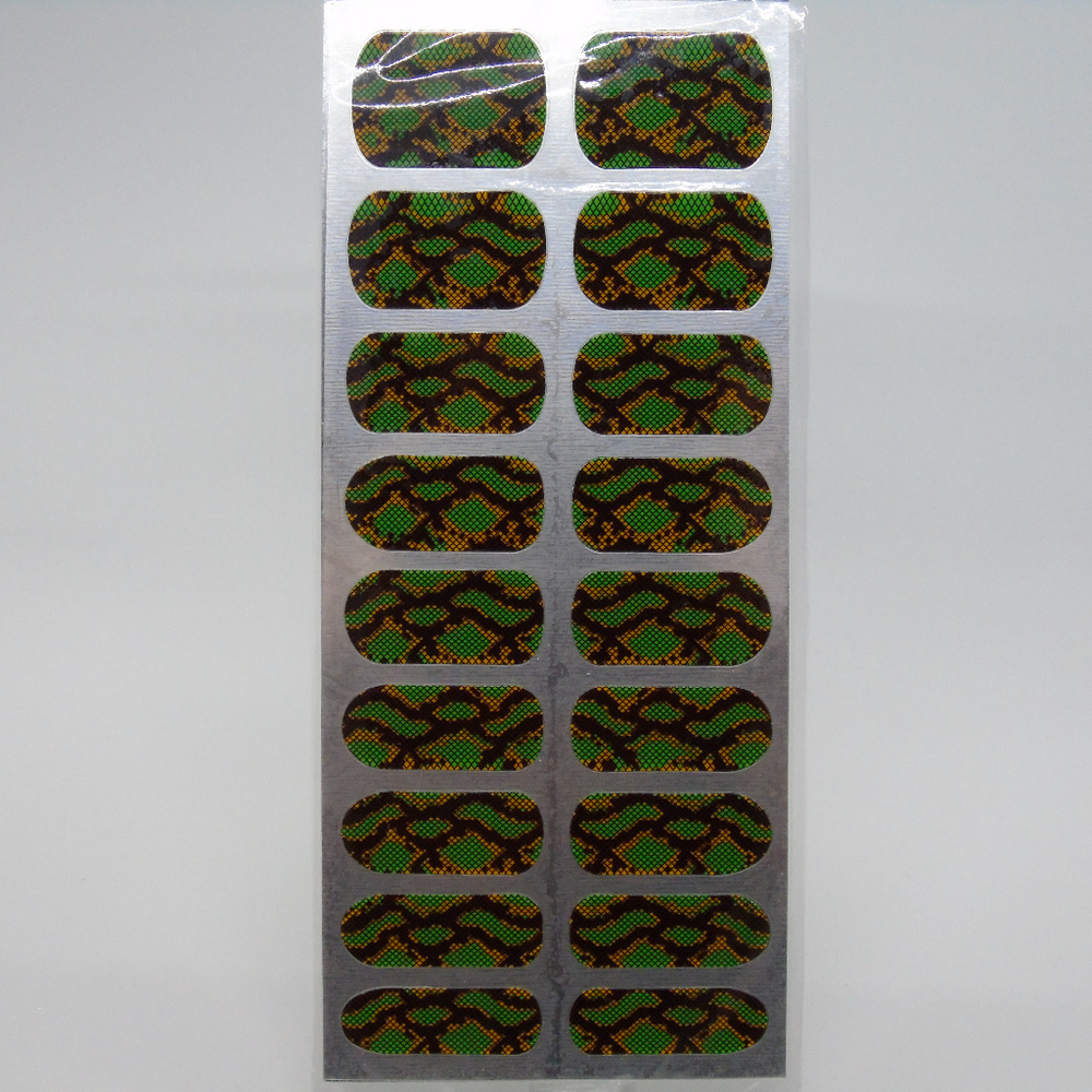 Revlon Green Snakeskin Nail Stickers Animal Print